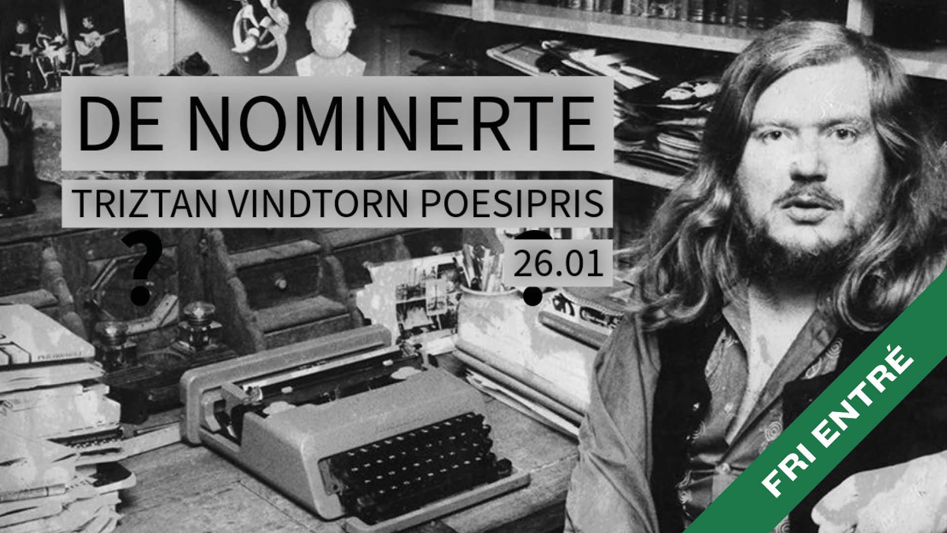 Drammen poesiklubb: De nominerte til Triztan Vindtorns poesipris + åpen mikrofon