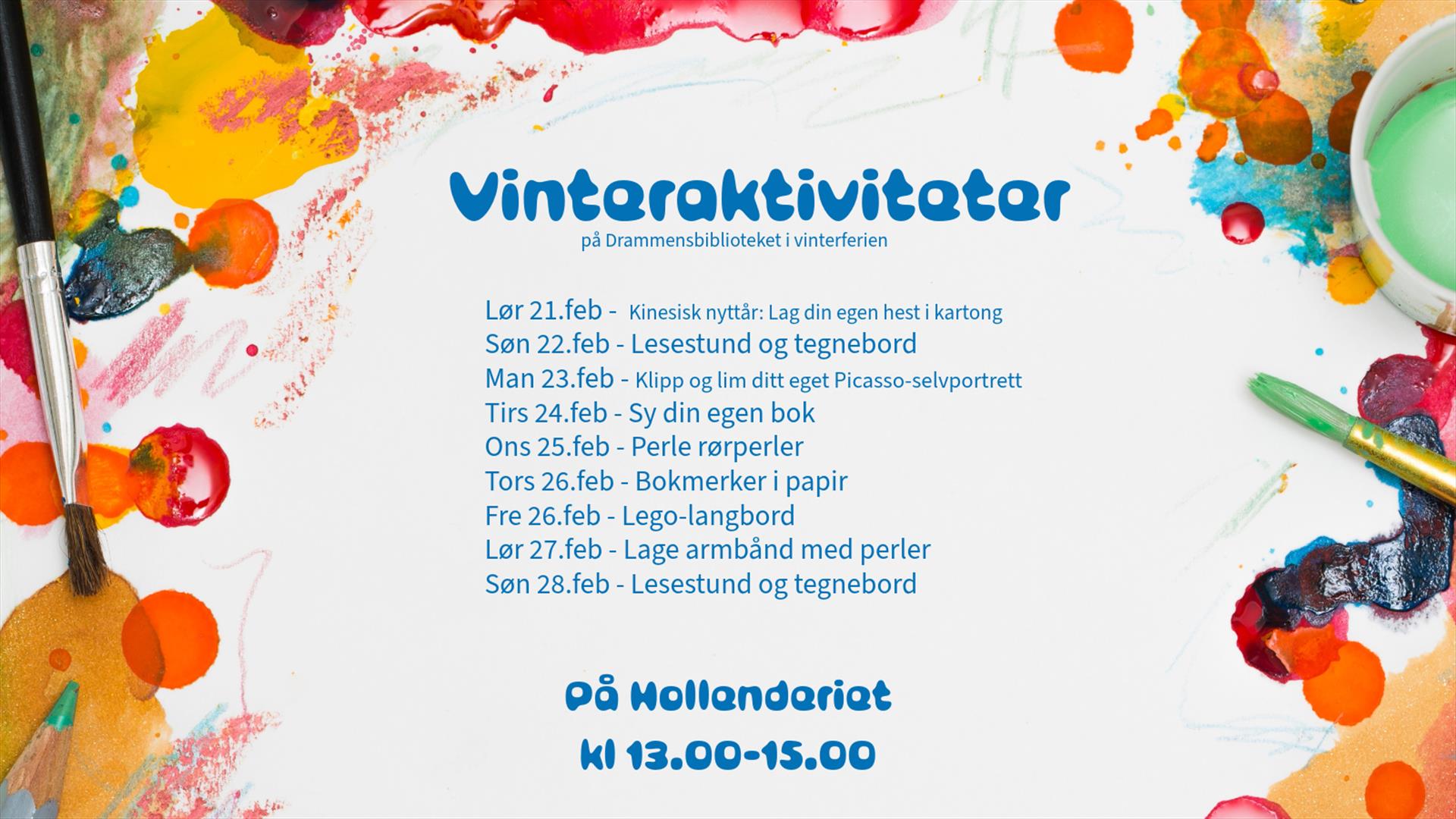 Bilde med besrkivelse av arrangementene