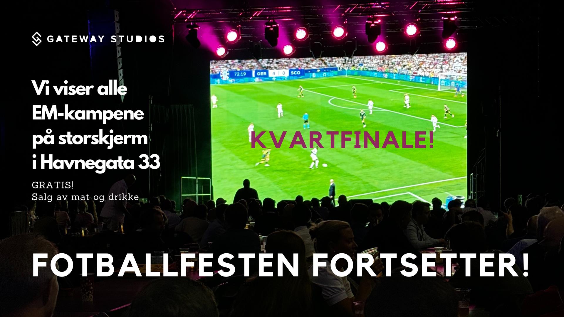 05.07. Fotball-EM hos Gateway Studios!