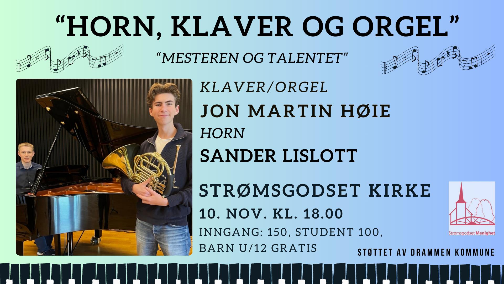 Horn, Klaver og Orgel