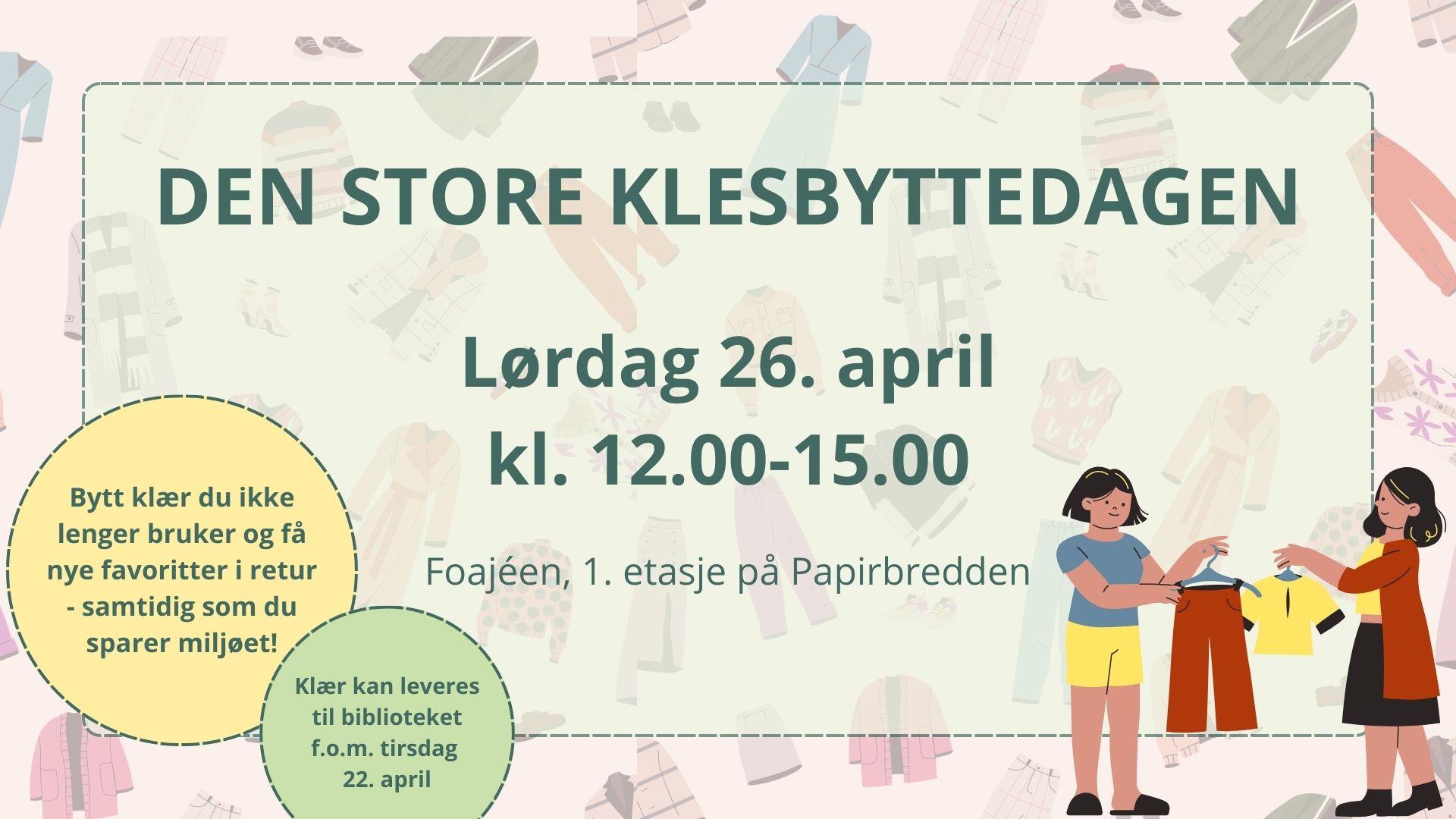 Plakat: Den store klesbyttedagen