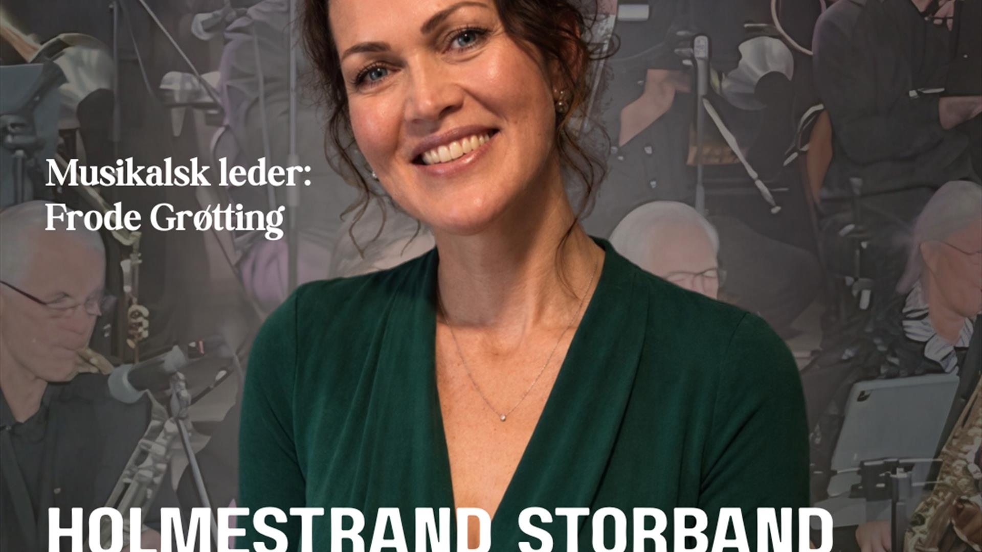 Lise Lotte Berg Ågedal og Holmestrand Storband