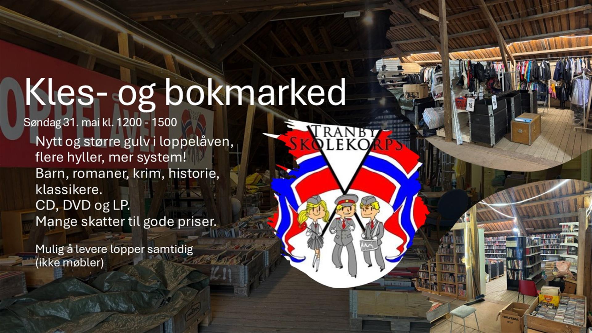 Kles- og bokmarked på loppelåven