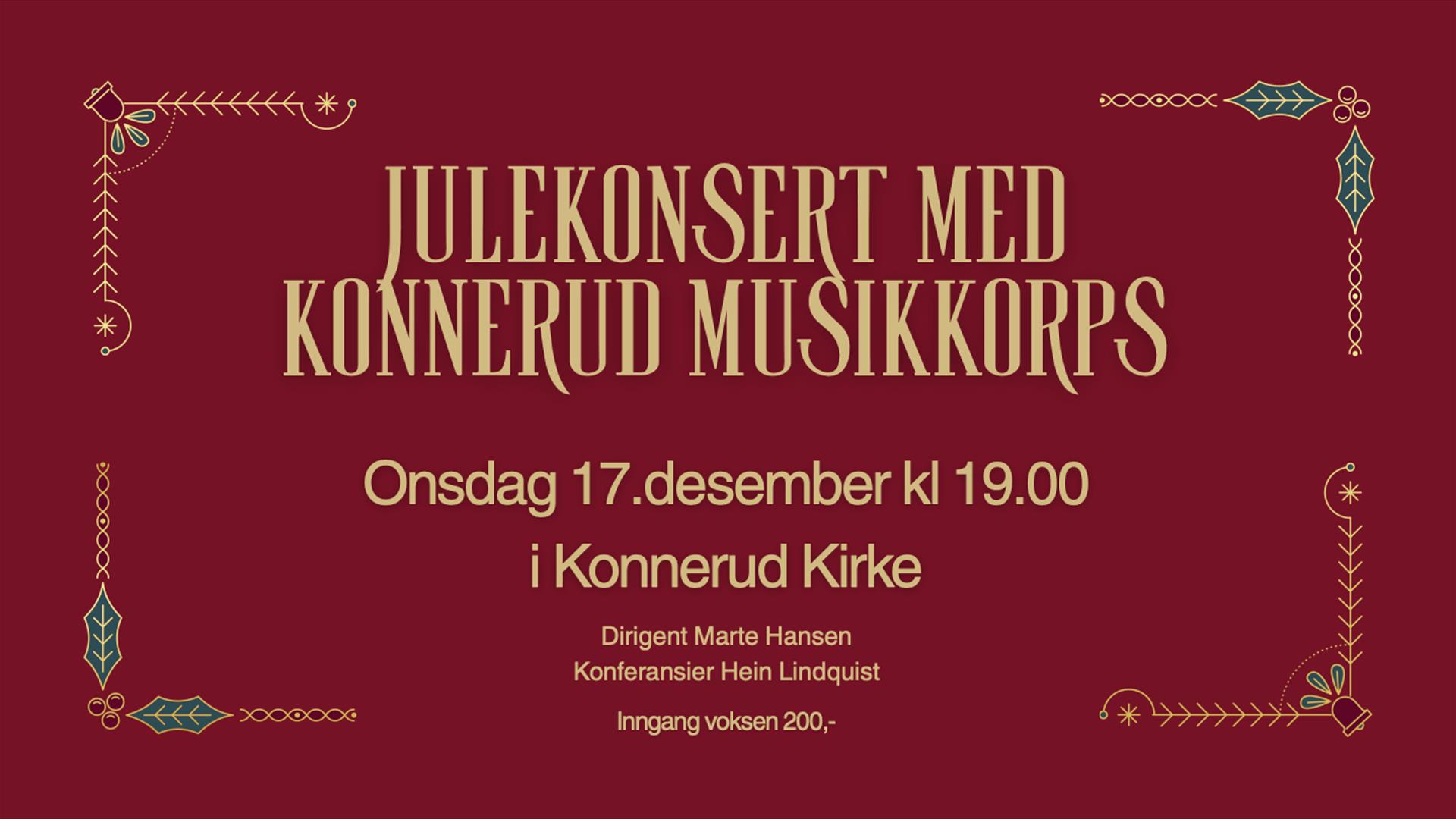 Julekonsert med Konnerud Musikkorps