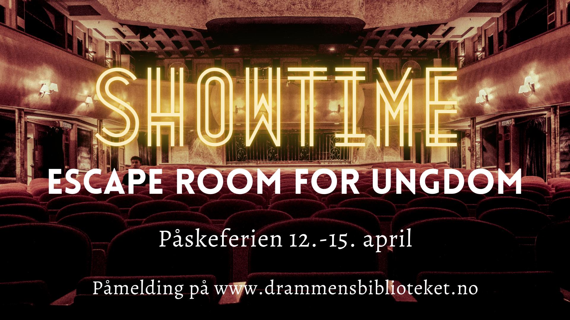 Showtime Escape Room for ungdom i påskeferien 12.-15- april
