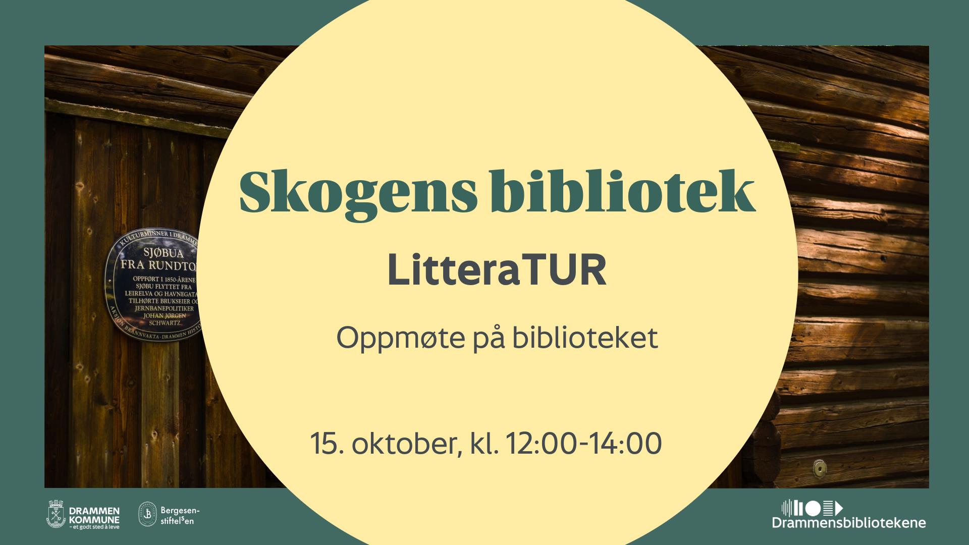 Plakat litteraTUR (litteratur på tur)