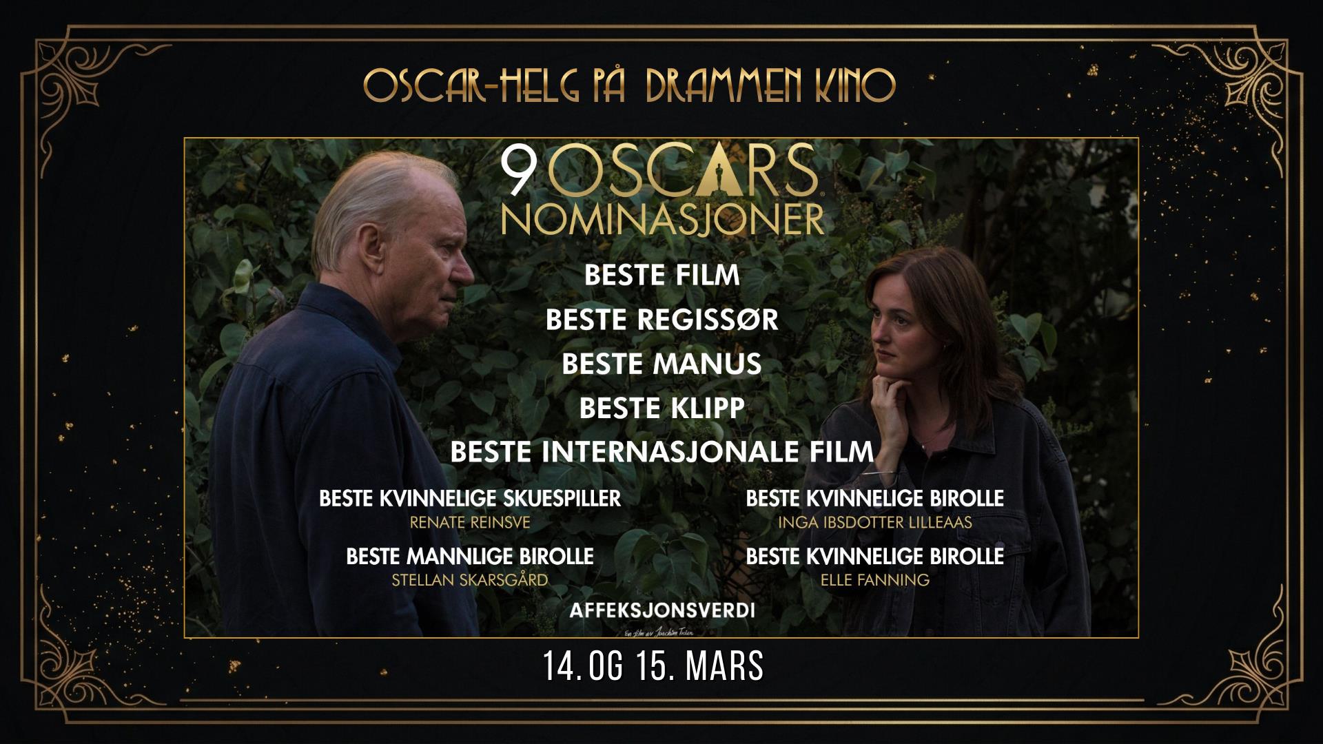 Forsidebilde Oscar-helg