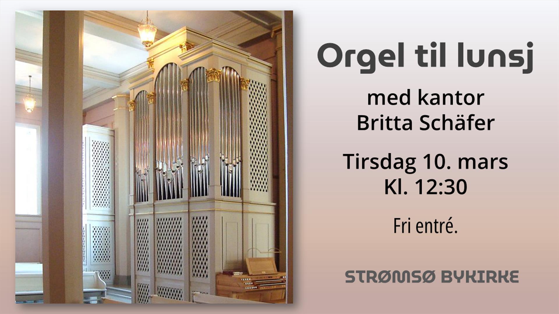 Musikk til lunsj: orgel