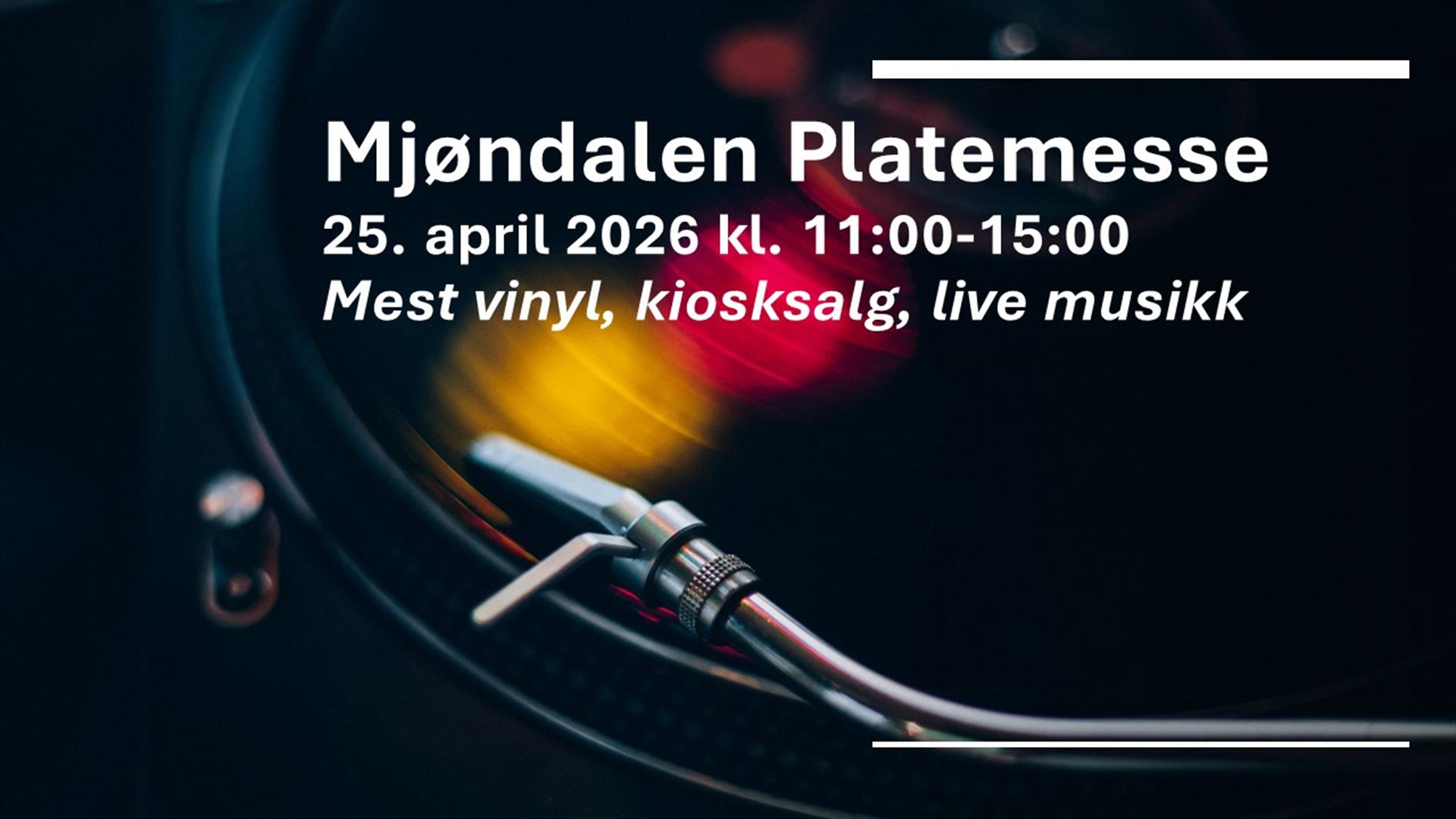 30 breddemeter med vinyl og live musikk