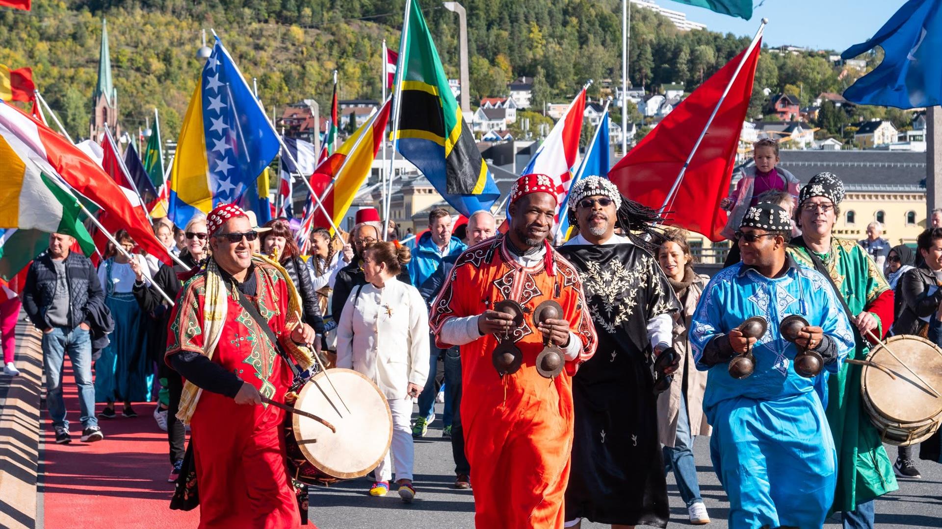 Delta i Globusparaden under Globusfestivalen 2026