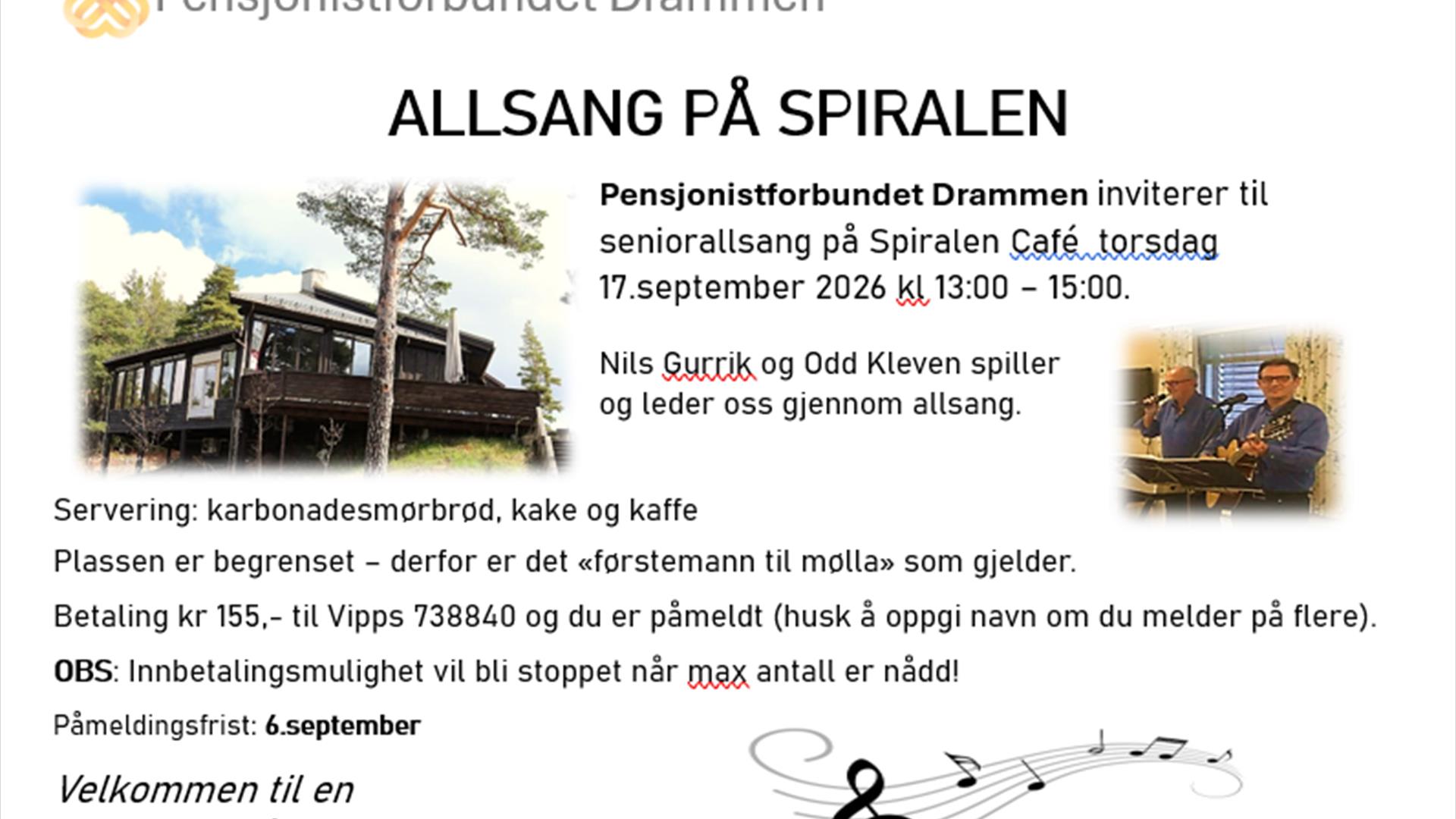 Bli med å synge!