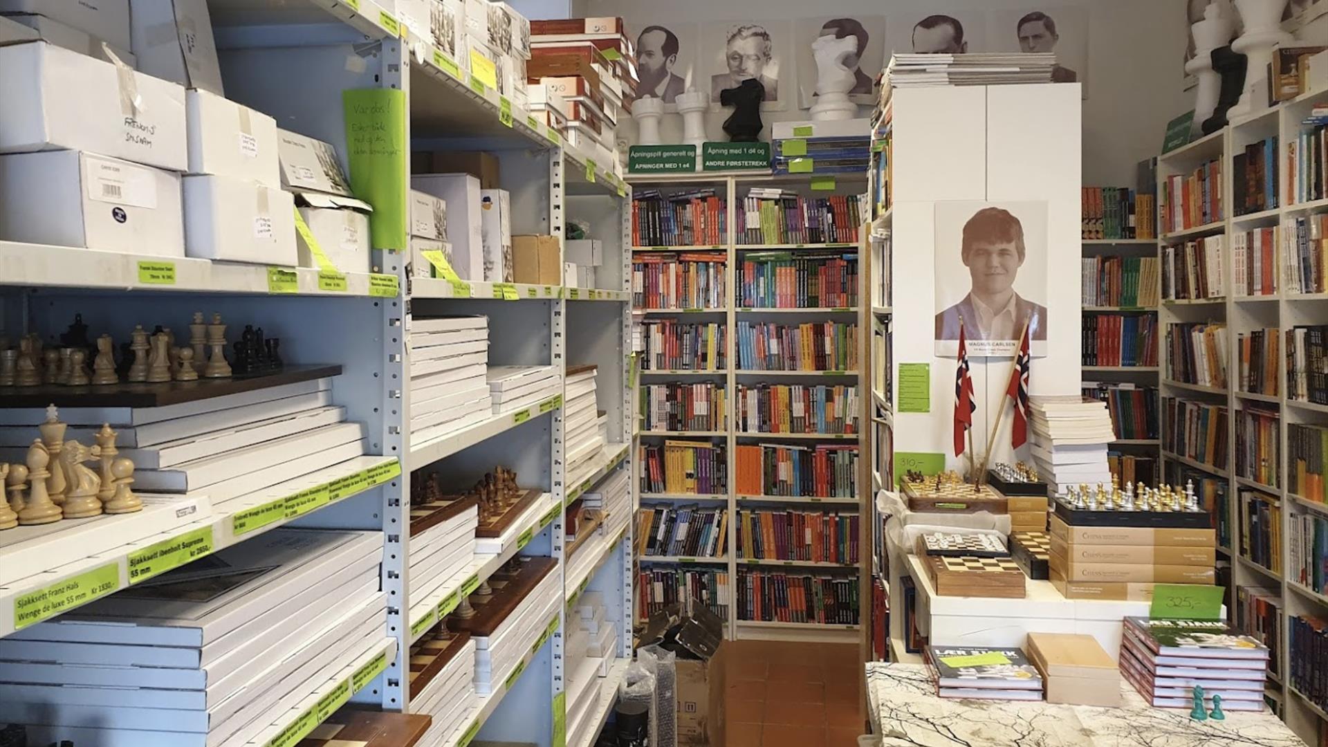 Inne i butikken