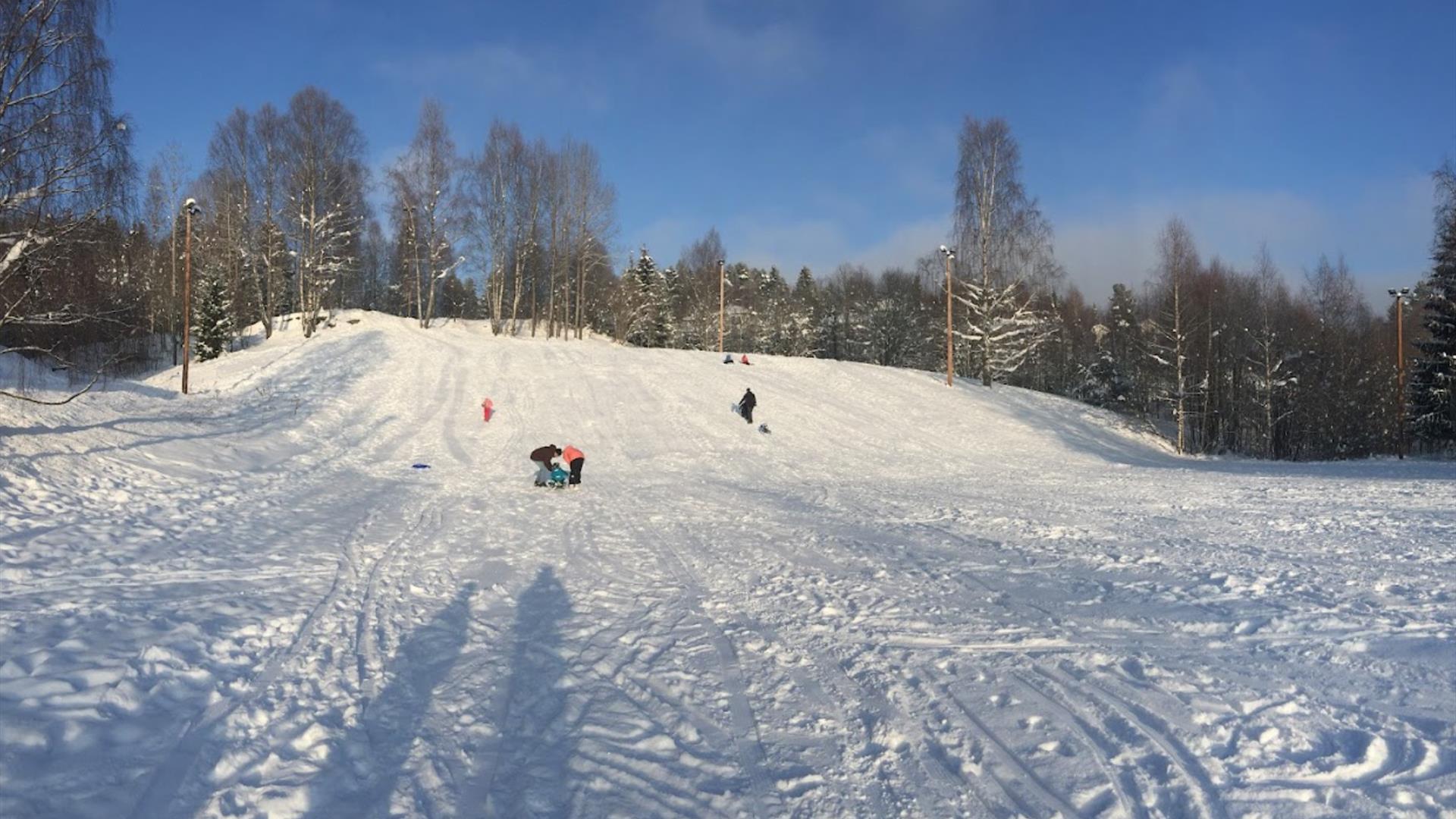Akebakker, lek og morro i snøen