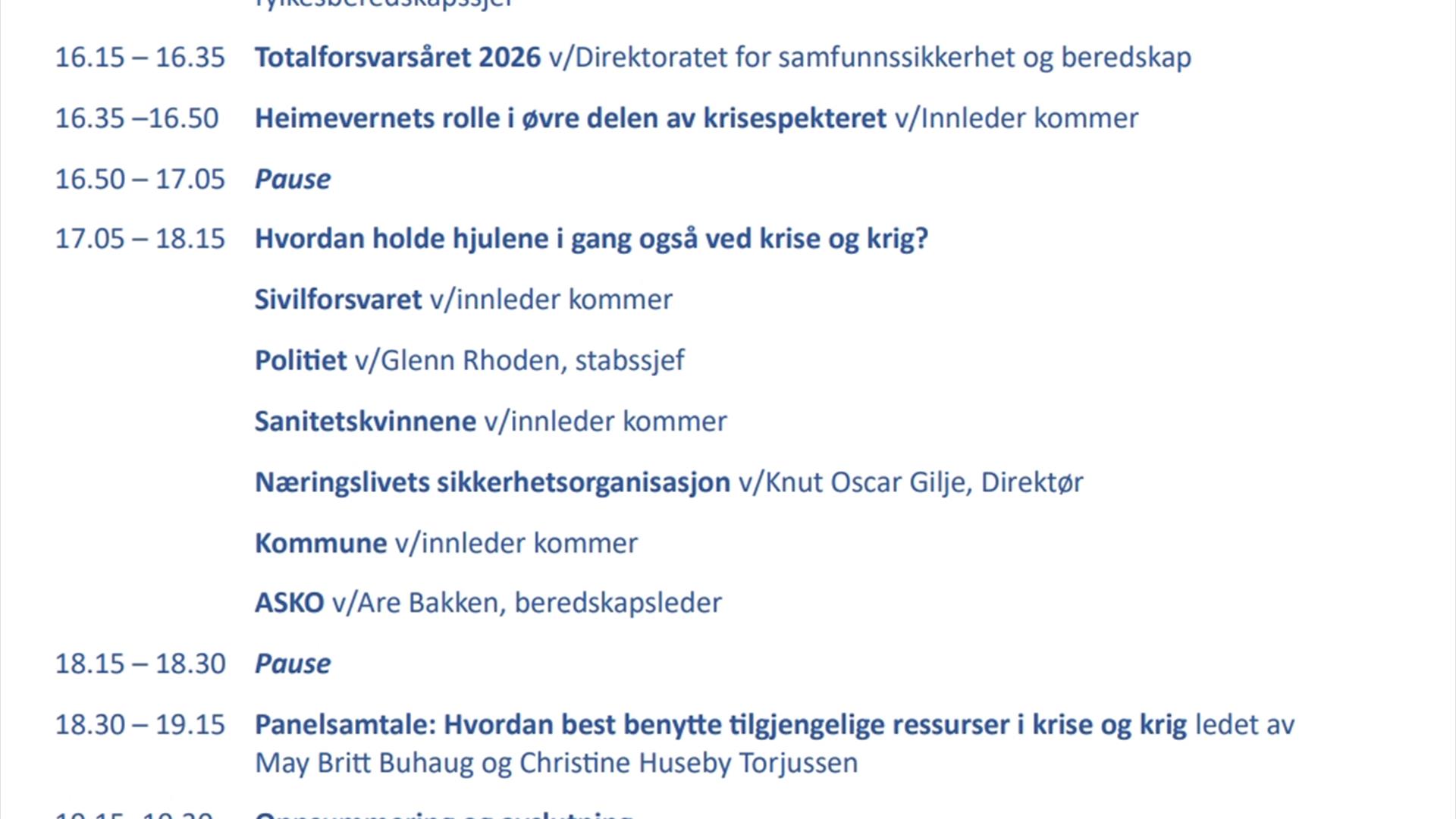 Program totalforsvarssamling