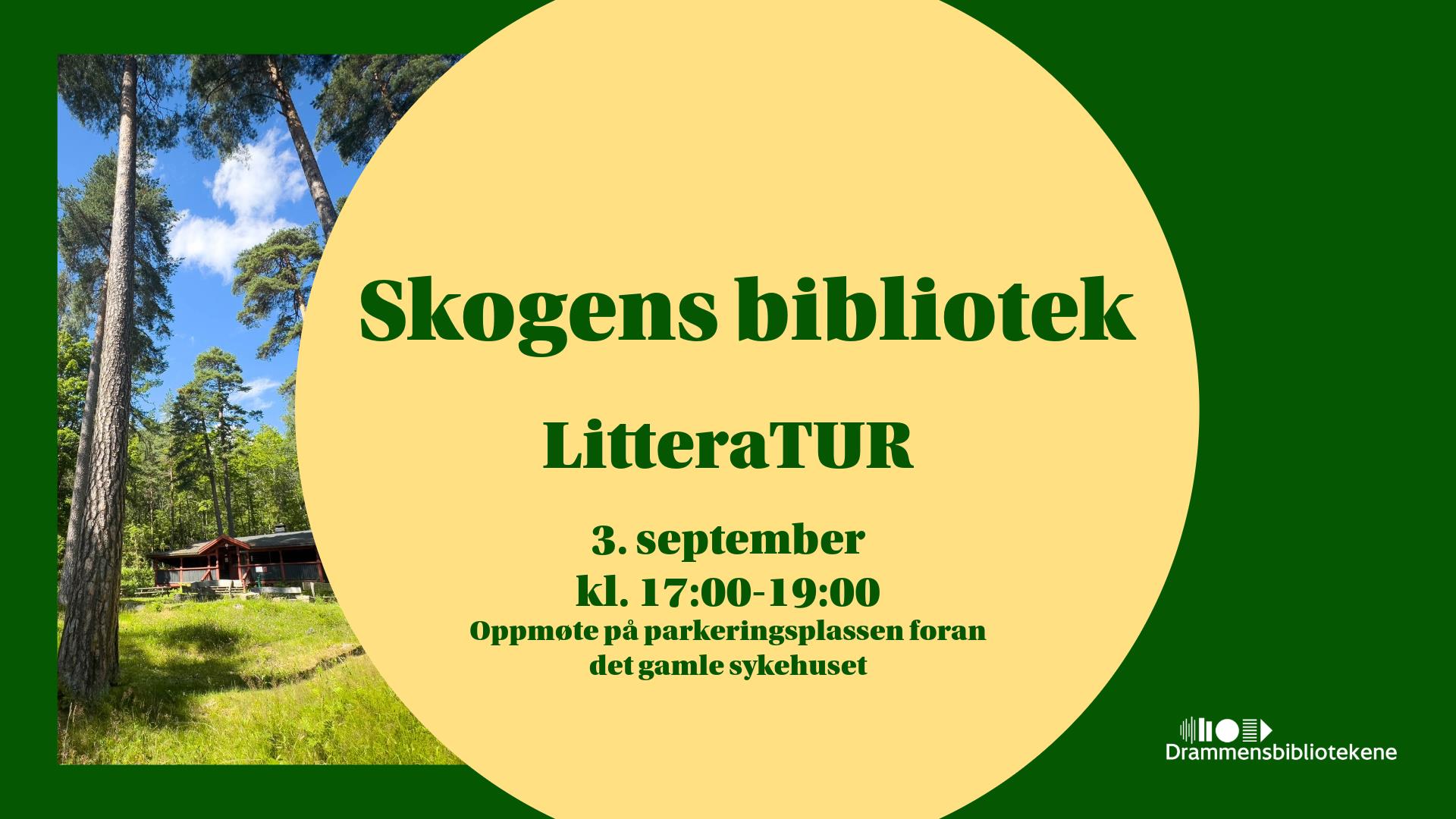Plakat litteraTUR (litteratur på tur)