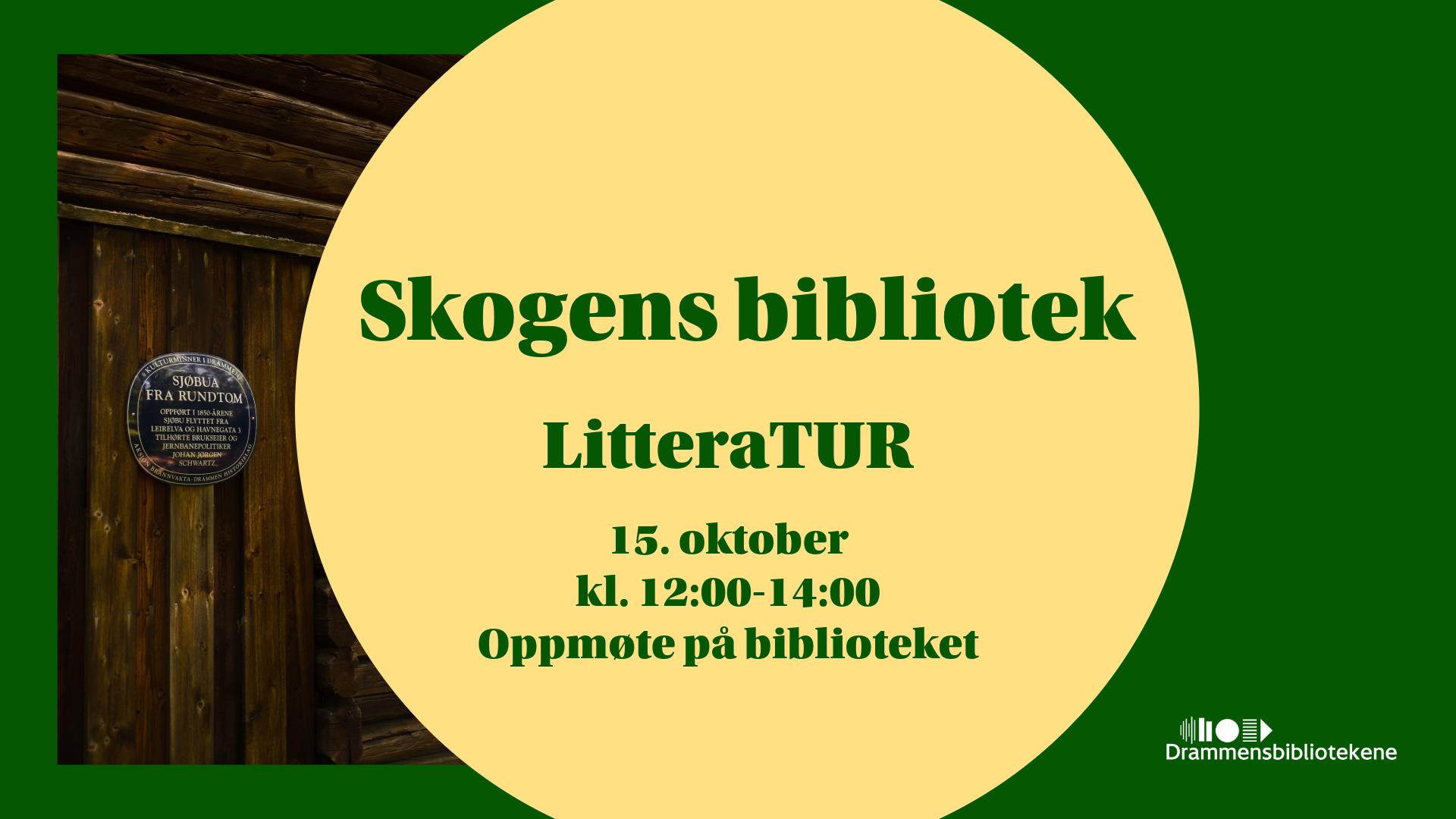 Plakat litteraTUR (litteratur på tur)