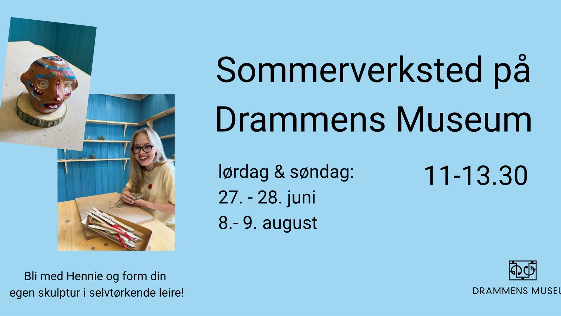 Sommerverksted på Drammens Museum, i Marienlyst gård
