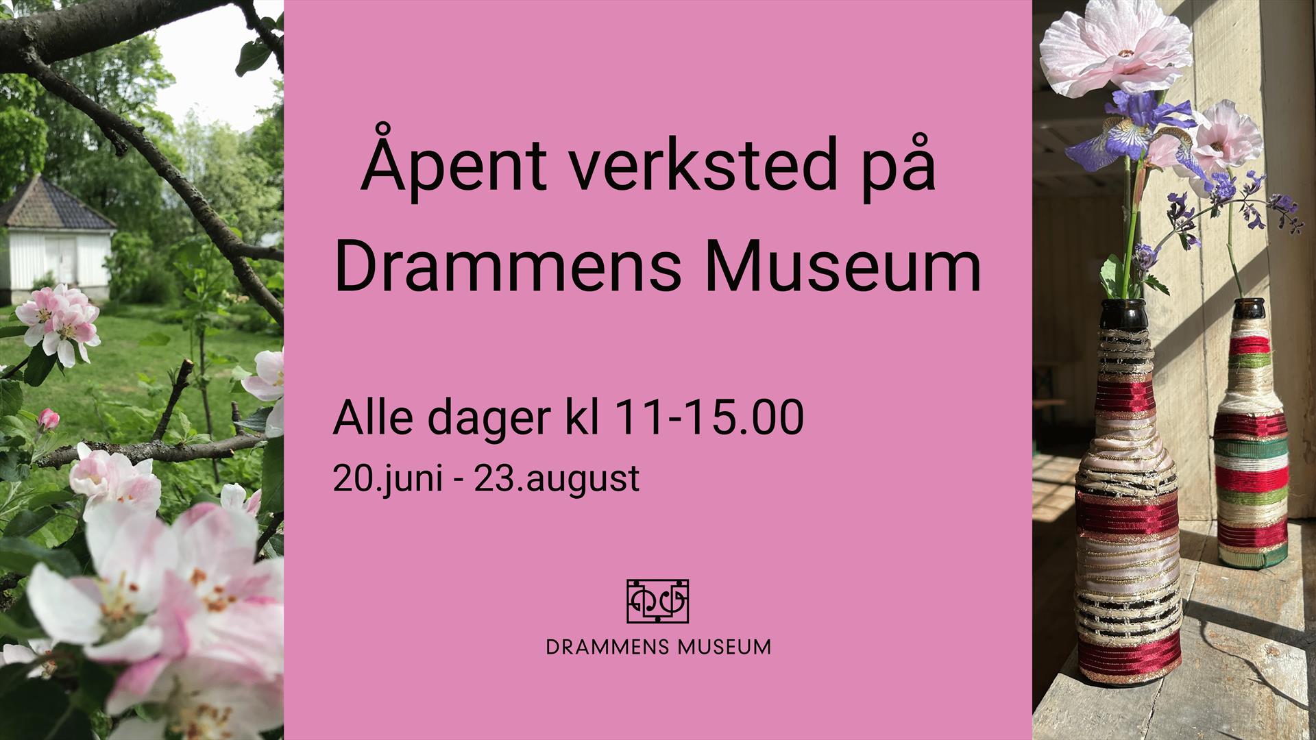 Velkommen til Drammens Museum sitt gratis sommerverksted for barn og familier!