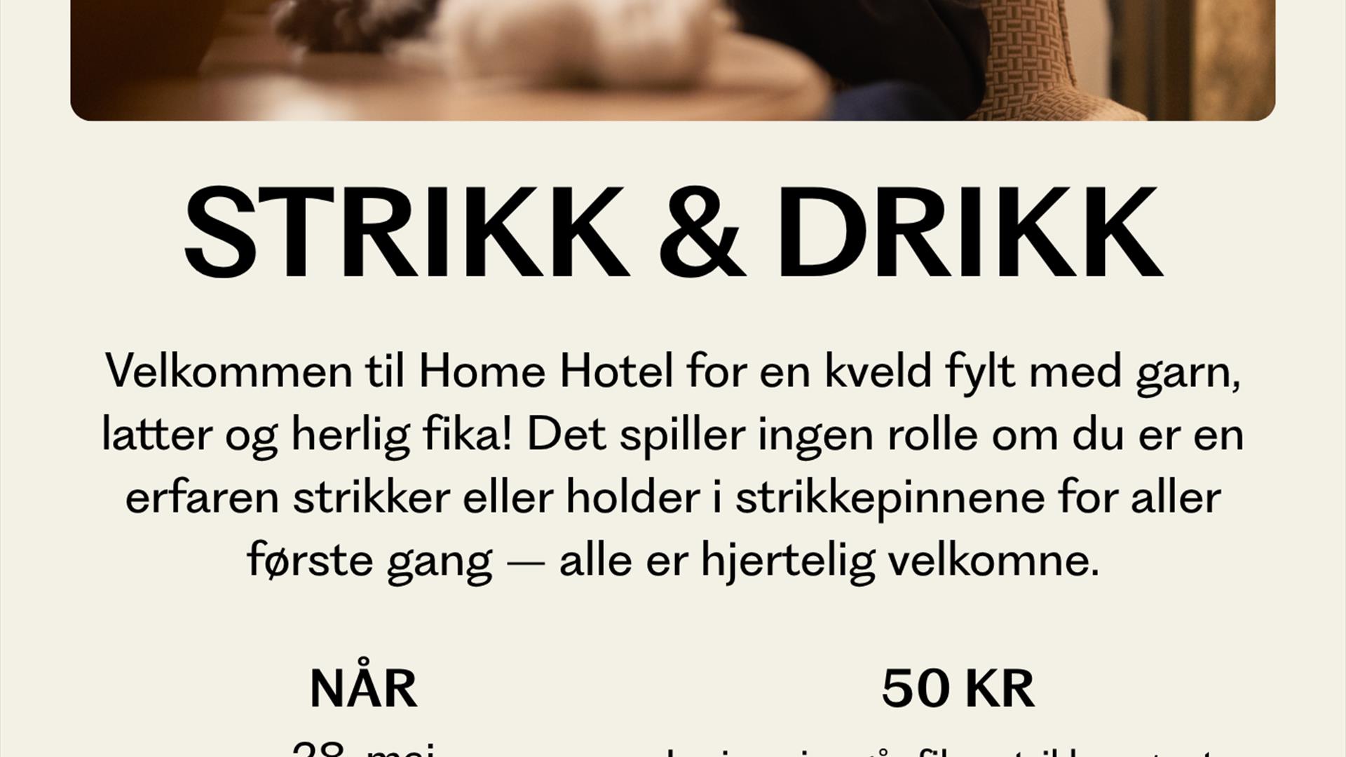 Andre runde med strikk og drikk