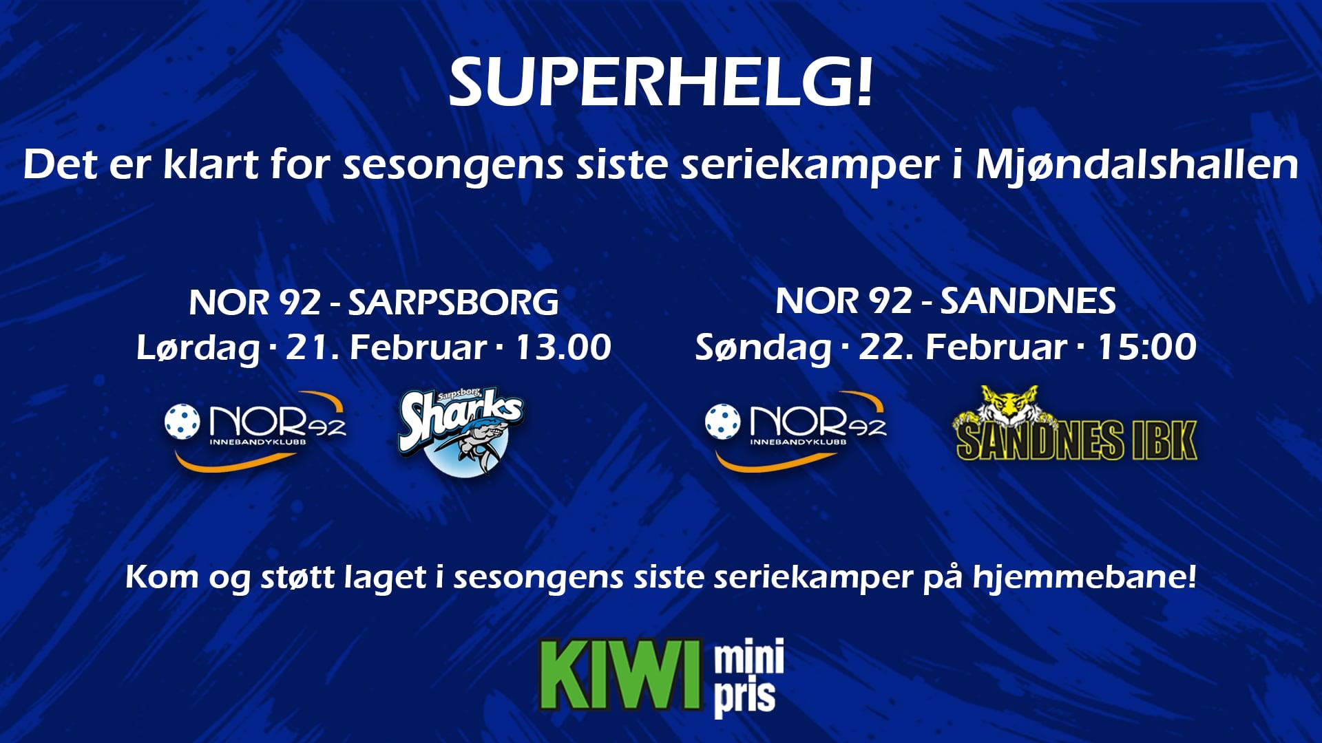 Superhelg i Mjøndalshallen