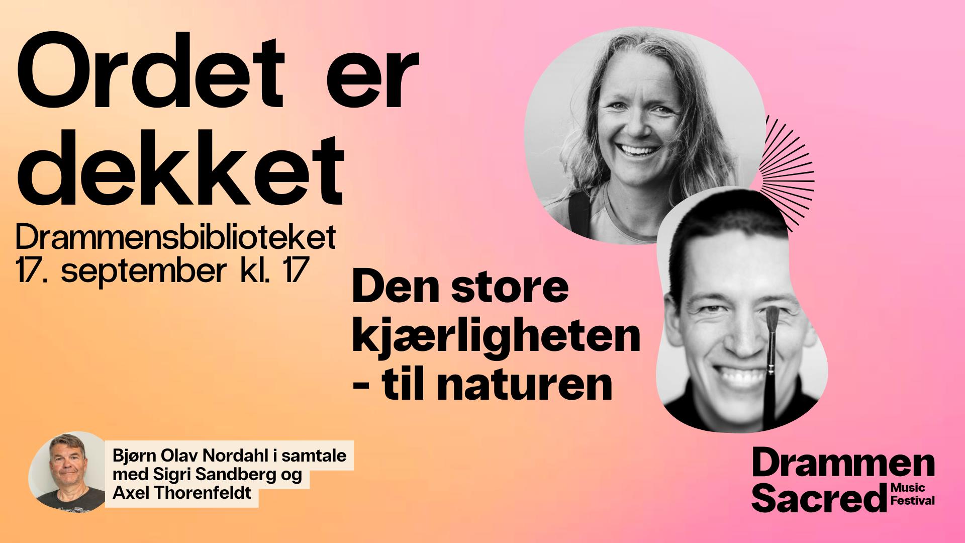 Samtalepartnerne med naturen i blikket