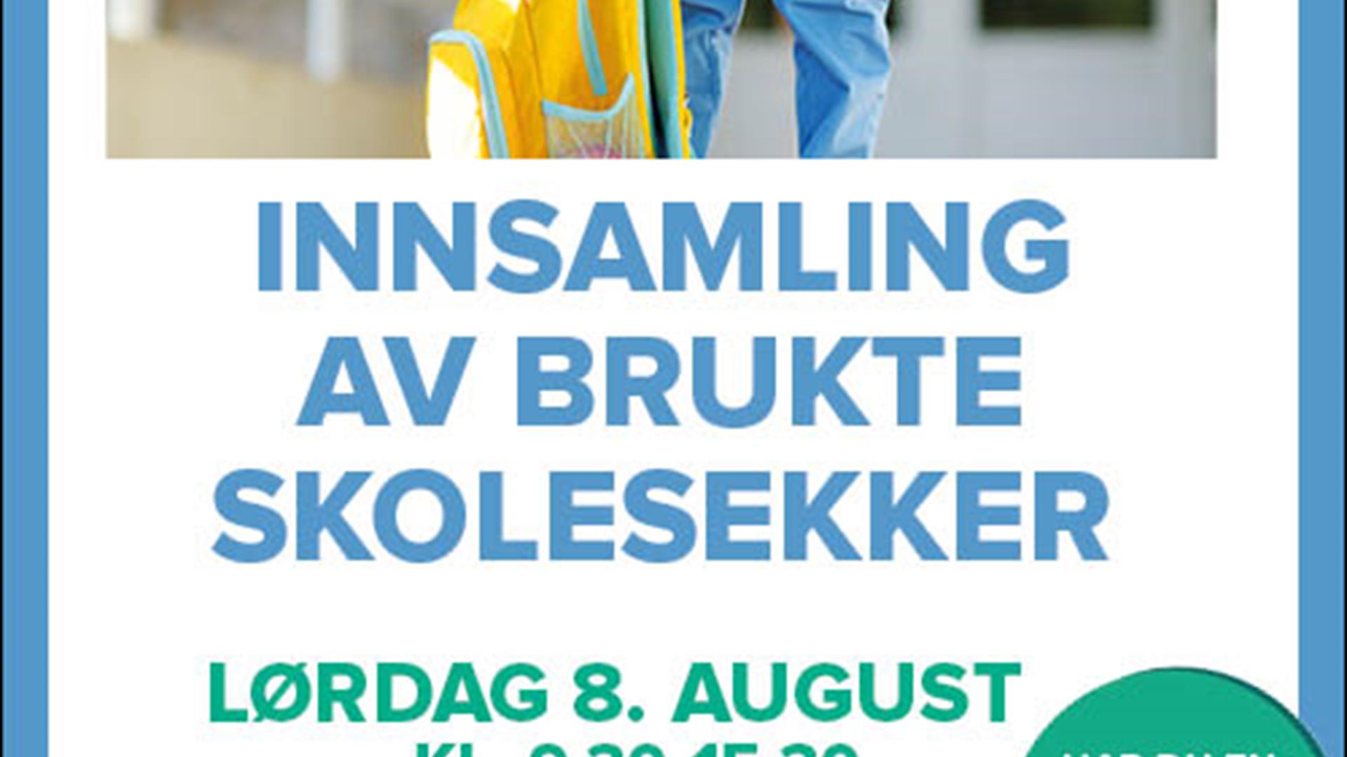 Innsamling brukte skolesekker