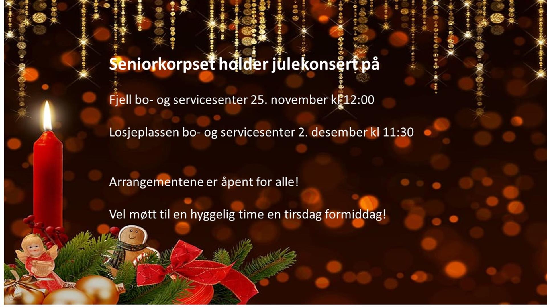 Seniorkorpset ønsker velkommen til konsert