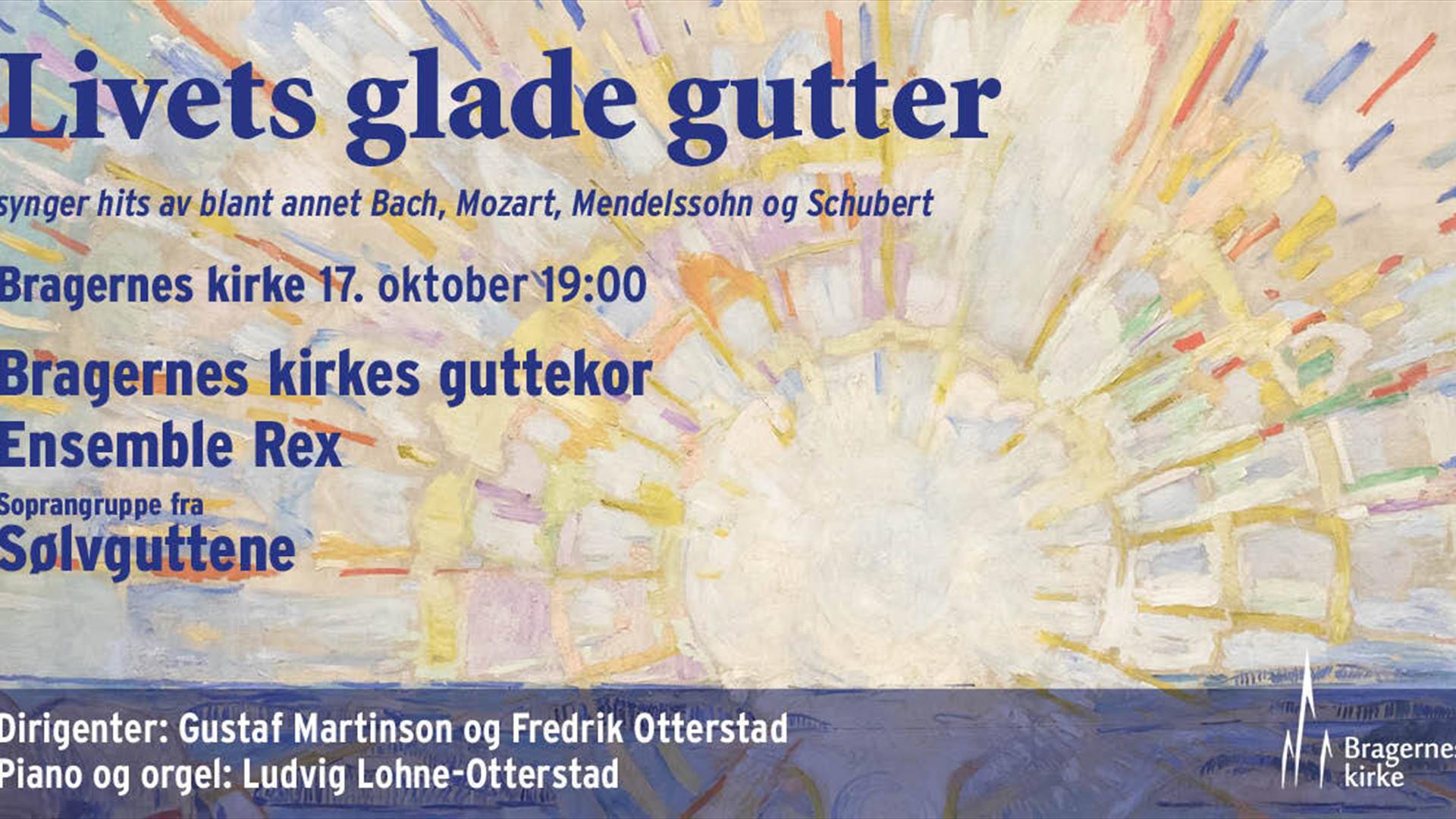 Konsertplakat, Livets glade gutter Bragernes