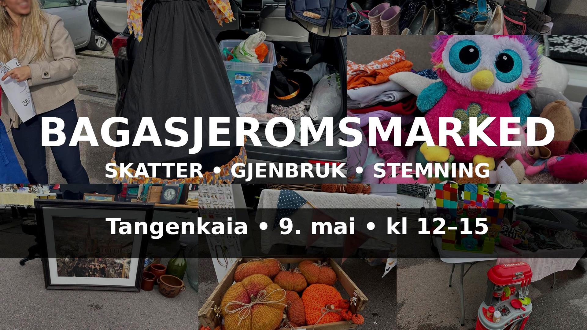 Bagaasjeromsmarked på Tangenkaia 9.mai