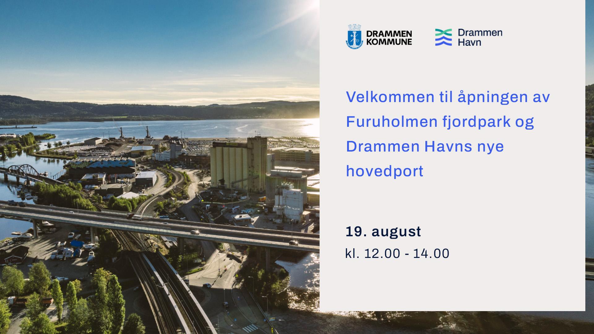 Åpning av ny park og Drammens nye port ut mot verden