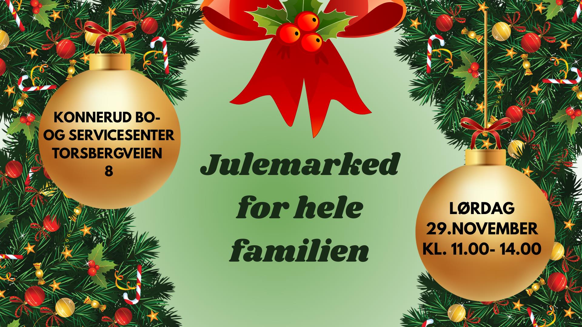 Velkommen til julemarked!