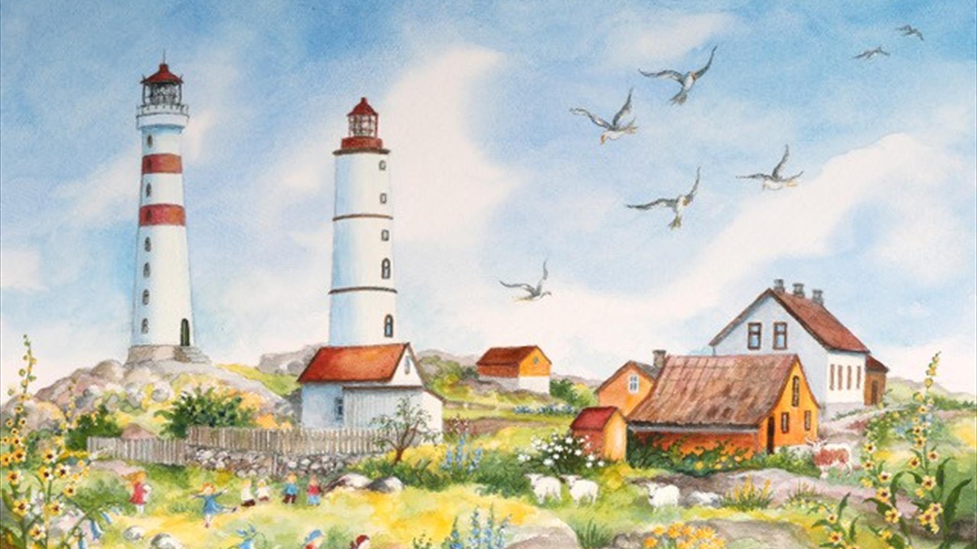 Akvarell av ida Elisabeth