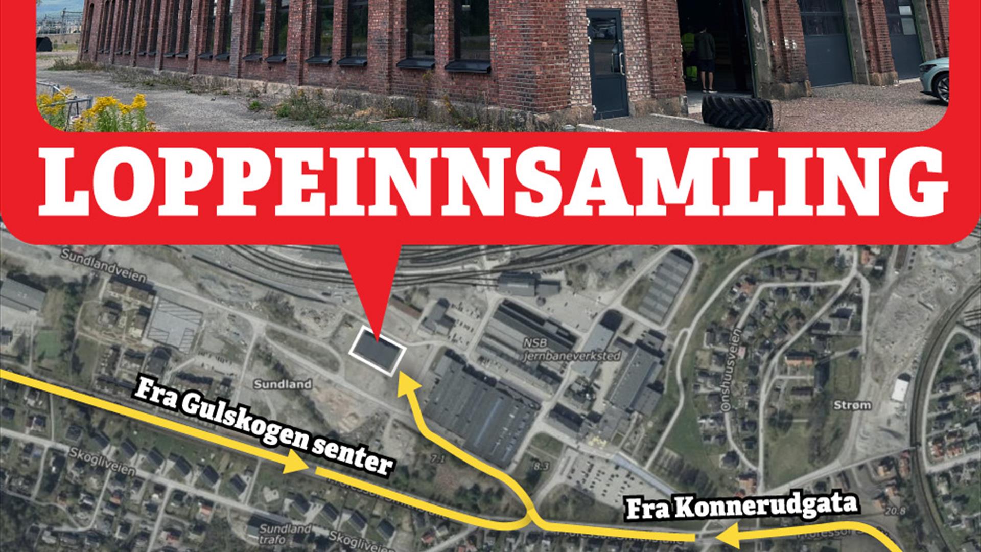 Her er det både loppemottak og loppemarked