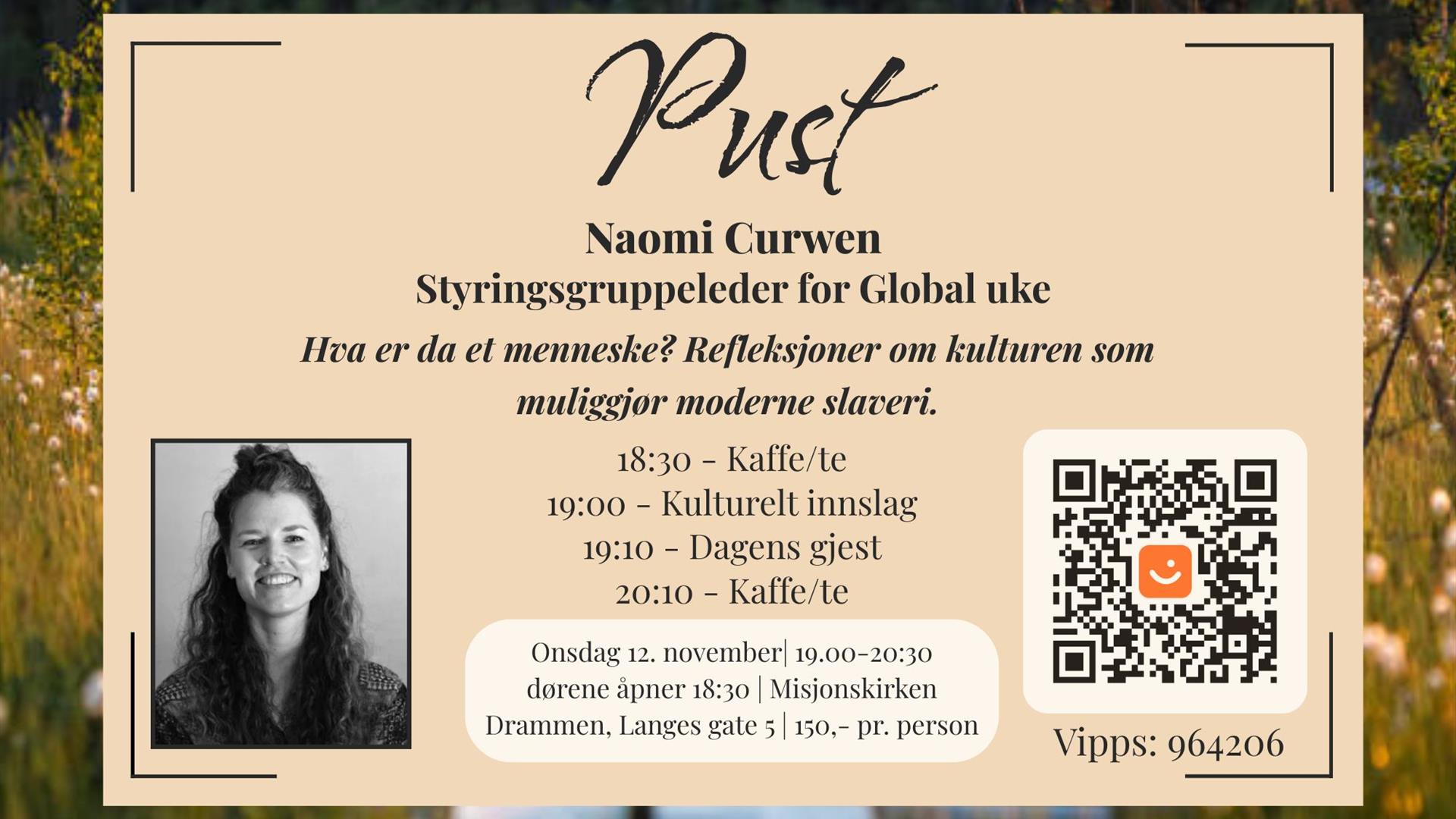 Naomi Curwen (34) er styringsgruppeleder for Global uke
