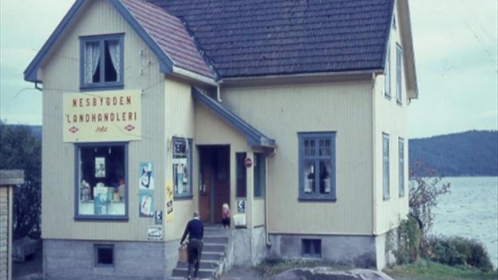 Nesbygden landhandleri den gang det fortsatt var lokale kjøpmenn i Nesbygda