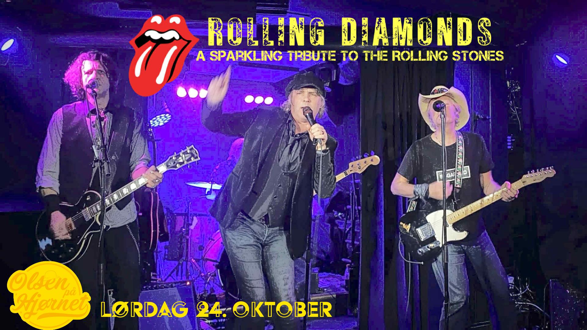 Rolling Stones Tribute med Rolling Diamonds // Olsen på Hjørnet 24.10.2026