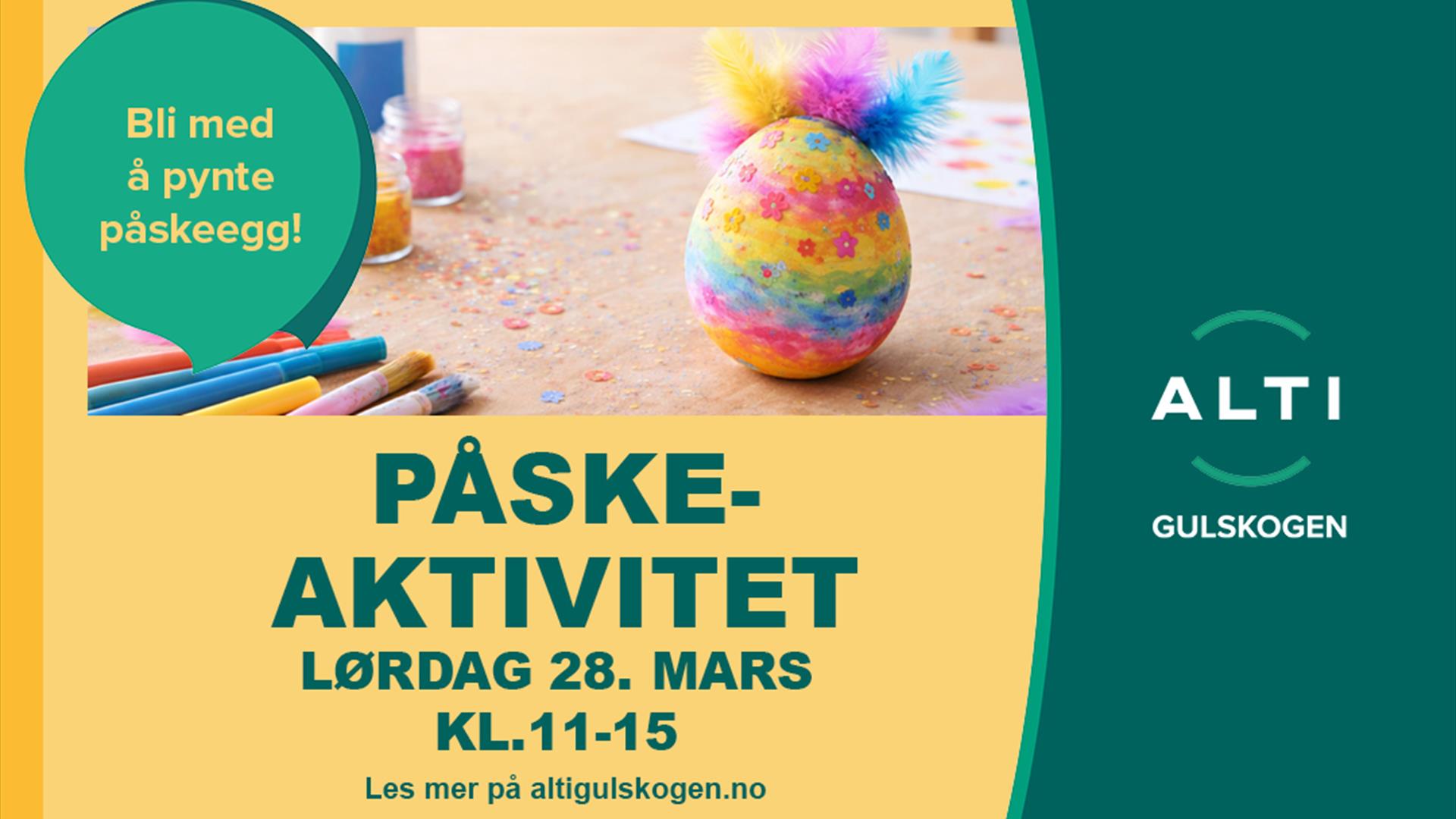 Påskeaktivitet - male på påskeegg