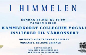 Konsert Tangen kirke 26. mai kl. 16.00