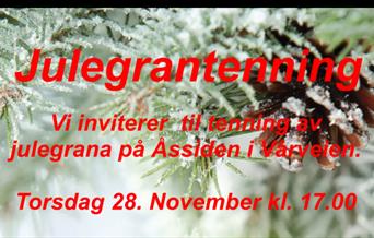 Julegrantenning på Åssiden