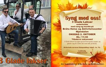 Orkesteret '3 Glade Lakser' har nok en gang gravd frem gode melodier, og gleder seg til å presentere det på Bråta Helse og Aktivitetssenter.