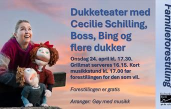 Cecilie Schilling med dukkene