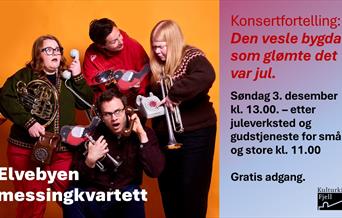 Elvebyen messingkvartett i Kulturkirken Fjell