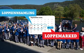 Konnerud Skolekorps gleder seg til å ta i mot og selge lopper.