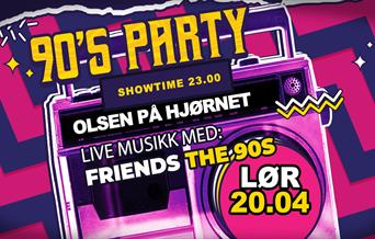 90s party med Friends the 90s!