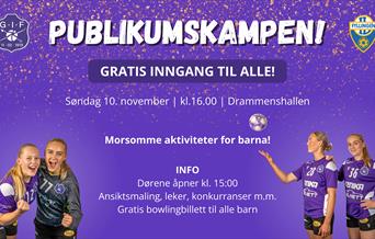 Gratis inngang til publikumskampen, Glassverket-Fyllingen, 1. divisjon håndball, damer