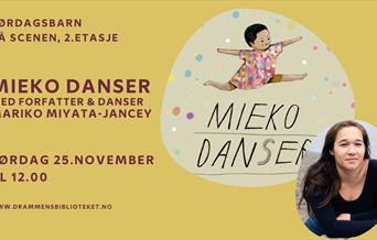 Mieko danser med forfatter Mariko Miyata-Jancey