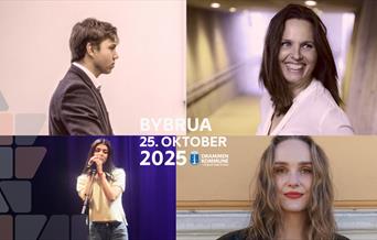 Artistene på Bragernes under bruåpningen