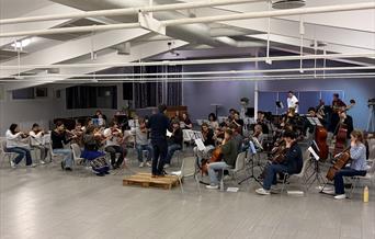 Buso + ØUO fra fellesøving på Oven. Foto: Øystein Vingerhagen