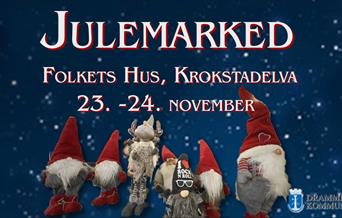 Julemarked på Folkets hus i Krokstadelva 23-24 November