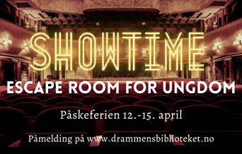 Showtime Escape Room for ungdom i påskeferien 12.-15- april